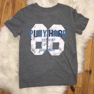 Boys “Play Hard” Tee-Shirt ((m19))